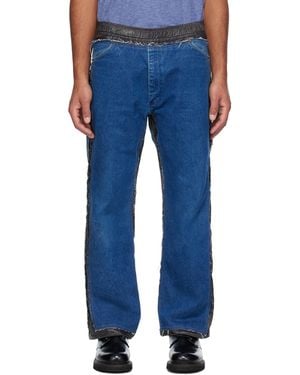 Needles Covered Jeans - Blue