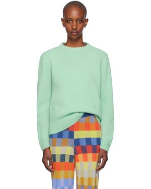 The Elder Statesman Heavyweight Cashmere Crewneck Jumper - Green