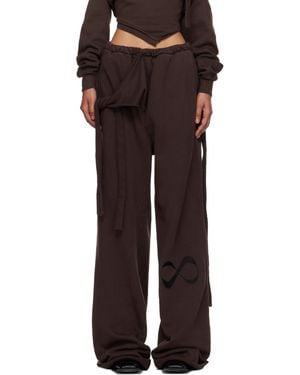 OTTOLINGER ブラウン Otto Wrap スウェットパンツ - ブラック