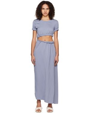 Christopher Esber Roll Sleeve Tee Maxi Dress - Black