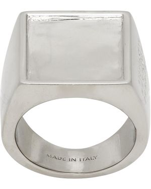 MM6 by Maison Margiela Square Ring - Grey