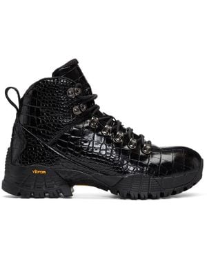 1017 ALYX 9SM Black Roa Croc Hiking Boots