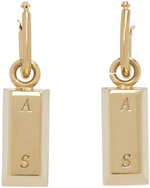 Acne Studios Aldar Earrings - Metallic