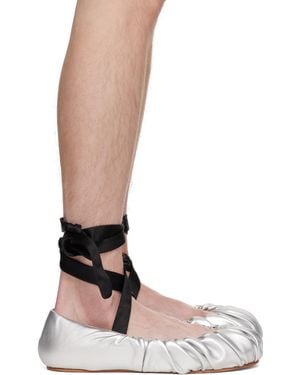 Yume Yume Faux-Leather Ballerina Flats - Brown