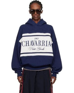 Willy Chavarria 'Chavarria' Stripe Gilroy Hoodie - Blue