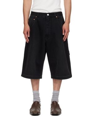 Vetements Hip-Hop Denim Shorts - Black