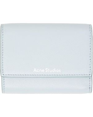 Acne Studios Leather Trifold Wallet - Blue