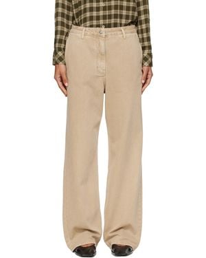 LE17SEPTEMBRE Rigid Straight Jeans - Natural