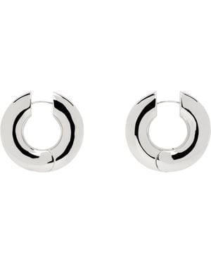 Laura Lombardi Large Terra Hoop Earrings - Black