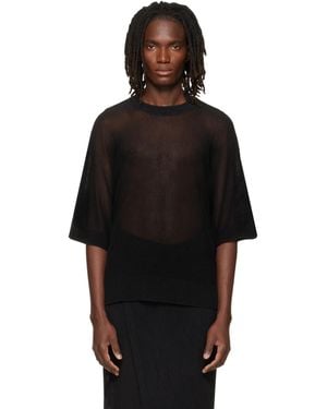 Homme Plissé Issey Miyake Washi Framework-T T-Shirt - Black