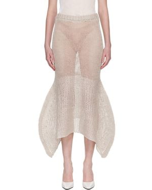 Issey Miyake Panini Pulled Maxi Skirt - Pink