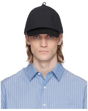 Adererror Casquette Étagée Noire - Bleu