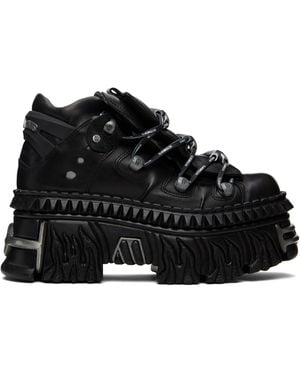 Vetements New Rock Edition Fire Platform Sneakers - Black