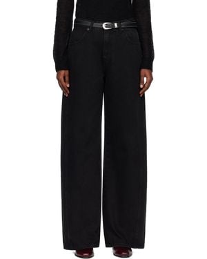 Tonywack Oversized Wide-Leg Denim Jeans - Black