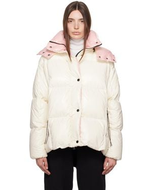 Moncler オフホワイト＆ピンク Parana ダウンジャケット - ナチュラル