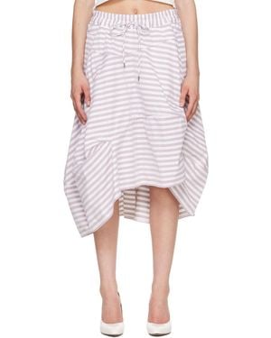 Vivienne Westwood Burgundy Aerodrome Midi Skirt - Pink