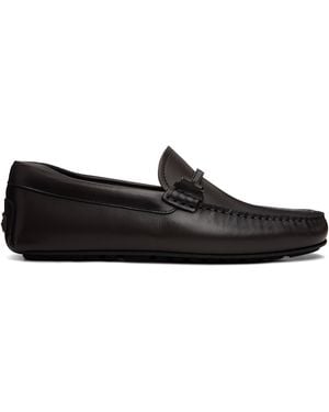 BOSS Nappa-Leather Driver Loafers - Black