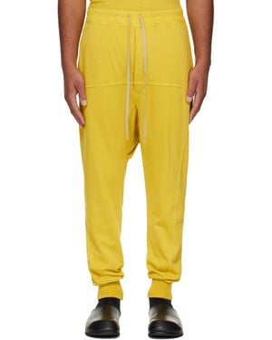 Rick Owens Concordians Drawstring Joggers - Yellow
