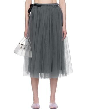Molly Goddard Lottie Midi Skirt - Black