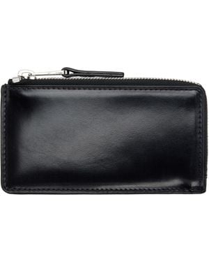 Lemaire Patina Zip Coin Card Holder - Black