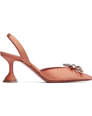 AMINA MUADDI Rosie Sling 70 Heels - Black