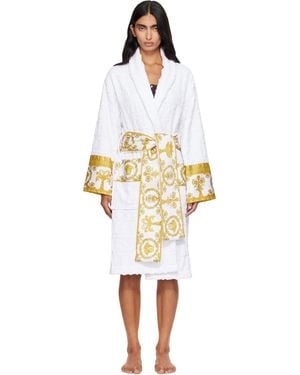 Versace 'I Heart Baroque' Bathrobe - White