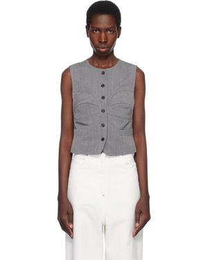 Pushbutton Dummy Shaped Vest - Black