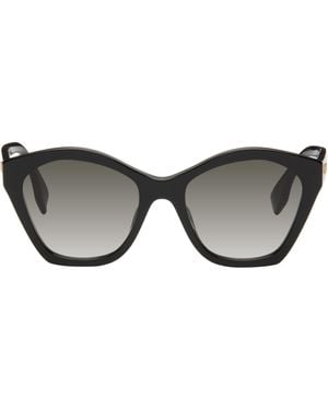 Fendi Lettering Cat-Eye Sunglasses - Black