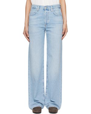 Citizens of Humanity Jean Droit Annina Bleu À Taille Haute