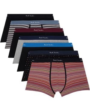 Paul Smith Seven-Pack Signature Stripe & Pattern Boxer Briefs - Multicolour