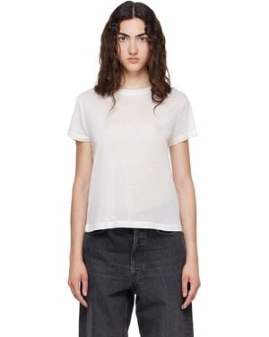 Agolde Long Line Adine T-Shirt - White