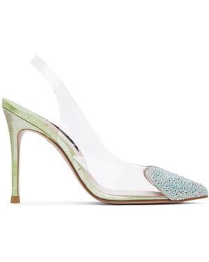 Sophia Webster Green Amora Slingback Heel - Black