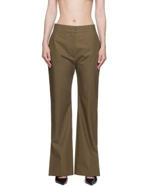 Studio Nicholson Taupe Mitra Trousers - Multicolour