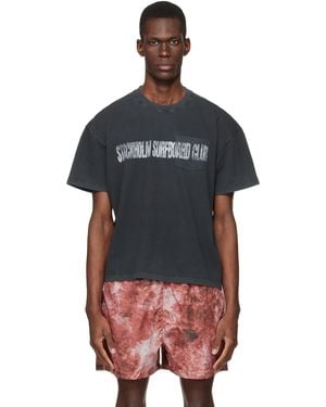 Stockholm Surfboard Club Printed Pocket T-Shirt - Black