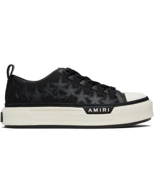 Amiri Stars Court Low Sneakers - Black