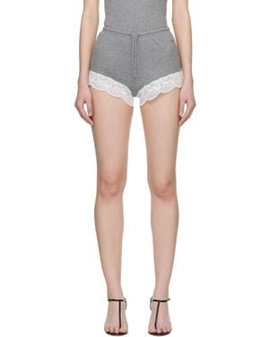 Vetements Lace Mini Shorts - Black