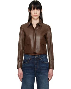 Nour Hammour ブラウン Bam スエードジャケット | Lyst