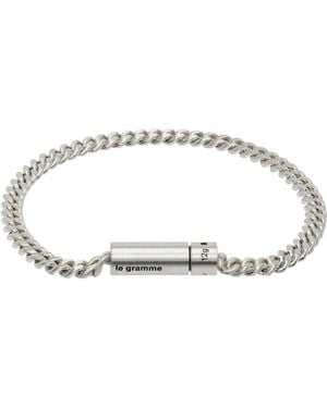 Le Gramme Curb Chain Cable 12G Bracelet - Black