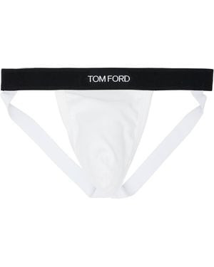 Tom Ford Cotton Jock Strap - Black