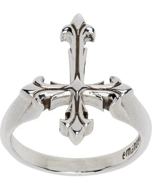 Emanuele Bicocchi Fleury Cross Ring - Metallic