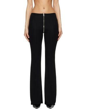 Alexander Wang Mid-Rise Zipper Trousers - Black