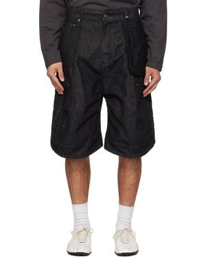 we11done Carpenter Denim Shorts - Black