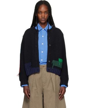 YMC Atomic Cardigan - Blue