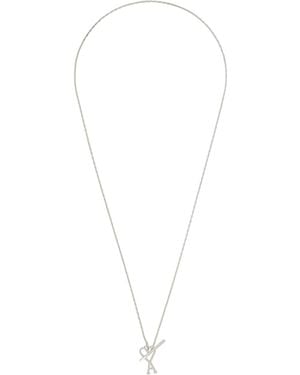 Ami Paris Ami De Coeur Chain Necklace - Metallic