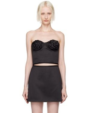 Marc Jacobs The Satin Rose コルセット - ブラック