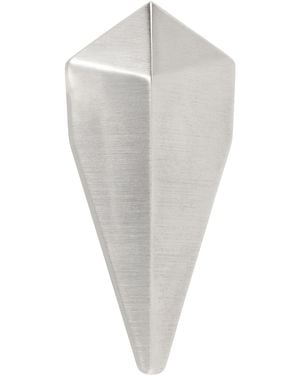 Rick Owens シルバー Pyramid シングルピアス - ホワイト