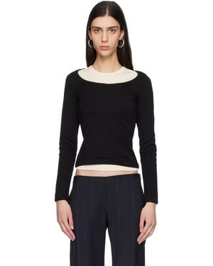 Flore Flore Longsleeve Fem T-Shirt - Black
