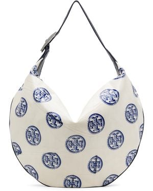 Tory Burch T Monogram Balloon Bag - Blue