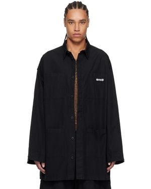 032c Intermission Cargo Overshirt - Black
