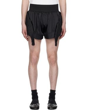 GmbH Fringes Boxing Shorts - Black
